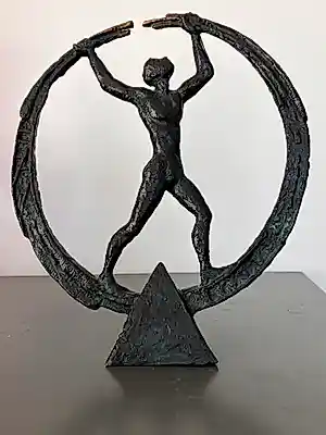 Loek Bos - Man in cirkel kopen? Bied vanaf 129!