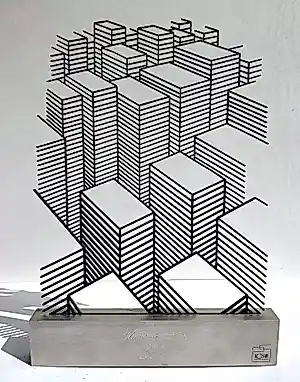 Jeroen Henneman - Twentyfive stacks, metalen 3-D object kopen? Bied vanaf 895!