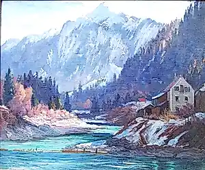 Karl Quarck - Rivierlandschap bij Füssen kopen? Bied vanaf 150!