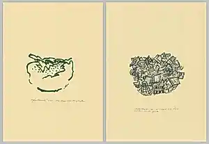 Christiaan Paul Damste - Twee handgesigneerde zeefdrukken: Abstracte Composities kopen? Bied vanaf 50!
