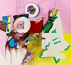 Pierre van Soest - Grote, in kleine oplage (60) gemaakte kleuren zeefdruk - potloodgesigneerd kopen? Bied vanaf 40!
