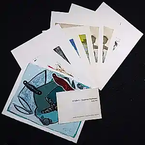 Piet Warffemius - en anderen! Lot van 9 werken op papier van diverse kunstenaars! kopen? Bied vanaf 150!