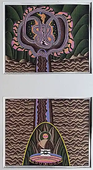 Shinkichi Tajiri - handgesigneerde computerprint | 'Zonder titel' | Tweeluik kopen? Bied vanaf 250!
