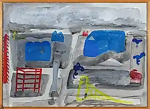 Paul Nassenstein - Aquarel, Zonder titel - Ingelijst kopen? Bied vanaf 125!