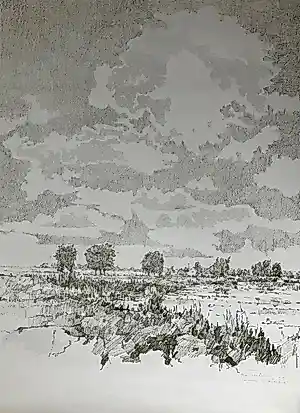 Ton Albers - Landschap bij Ouderkerk kopen? Bied vanaf 35!