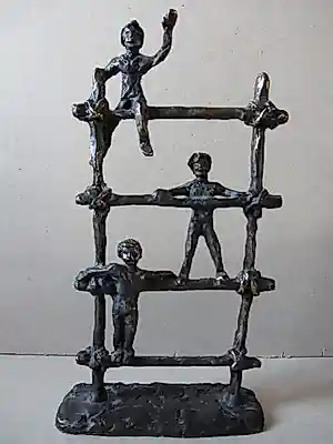 Ger van Tankeren - Spelende kinderen op klimrek. kopen? Bied vanaf 50!