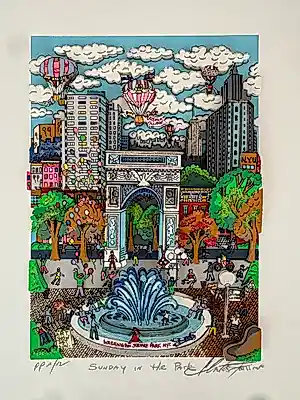 Charles Fazzino - Sunday in the Park kopen? Bied vanaf 550!