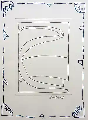 Pierre Alechinsky - kleurenets L’origine du Monde - 1993. kopen? Bied vanaf 550!