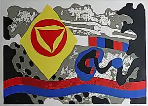 Jef Diederen - Litho Abstract 1965 kopen? Bied vanaf 85!