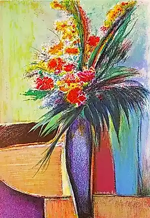 André Torre - 'Vase bleu', litho kopen? Bied vanaf 25!