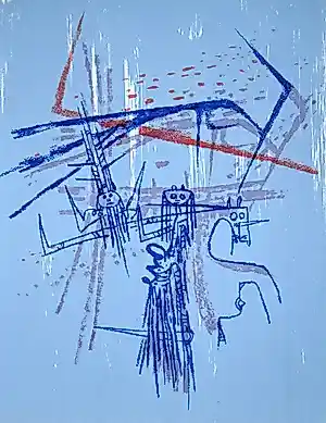 Wifredo Lam - Les affinités ambigues - 1963 - Originele litho - Mourlot kopen? Bied vanaf 70!