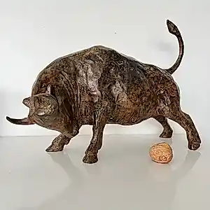 Pierre Chenet - bronzen sculptuur - Taureau (Stier) kopen? Bied vanaf 500!