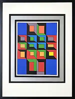 Guy Vandenbranden - Zeefdruk - Gesigneerd - 73x54 cm - ingelijst - 1974 kopen? Bied vanaf 350!