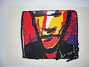 Herman Brood - Zeefdruk, Woedend Licht. kopen? Bied vanaf 89!