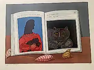 Benjamin Levy - Silhouette met Kat kopen? Bied vanaf 35!