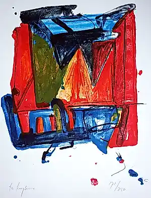 Theo Kuijpers - Kleurrijke litho kopen? Bied vanaf 75!