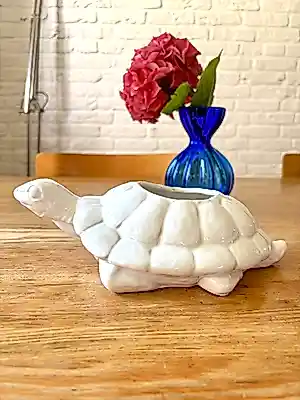 Bassano Ceramics - Bassano Schildpad bloempotje van keramiek, ca. 1960 Italy kopen? Bied vanaf 20!