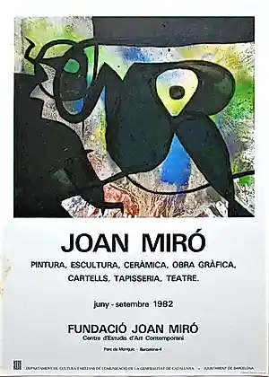 Joan Miro - Lithografische Affiche FUNDACIO JOAN MIRO uit 1982 kopen? Bied vanaf 30!