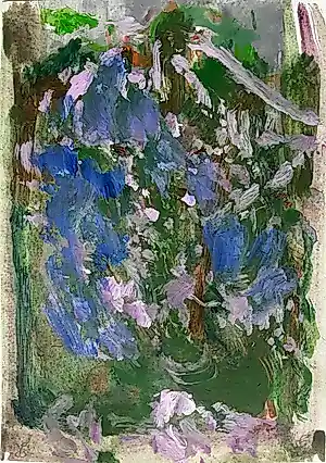 Paul Louis van den Bergh - Acryl op papier - “In de tuin II” - Gesigneerd kopen? Bied vanaf 100!