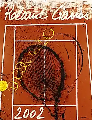 Arman - Kleurenoffset-litho Affiche ROLAND GARROS 2002 kopen? Bied vanaf 30!