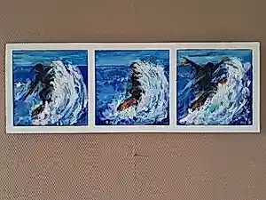 Anke Peddemors - Drieluik surfen met lijst kopen? Bied vanaf 40!