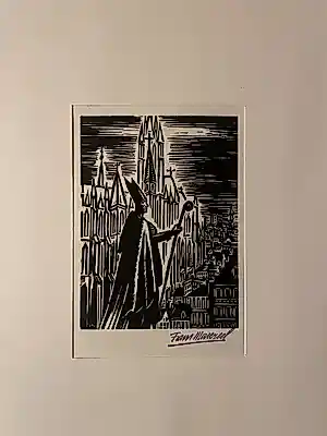 Frans Masereel - Heilige bischop boven Antwerpen kopen? Bied vanaf 59!