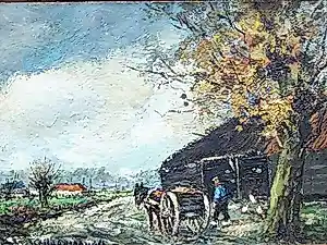 Hendrik Cornelis Kranenburg - Boer met paard en kar. kopen? Bied vanaf 65!