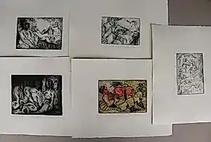 Natascha Mann - 5 EROTISCHE RADIERUNGEN , 1989 signiert kopen? Bied vanaf 250!