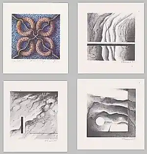 Bernhard Stuber - e.a: vier zeefdrukken: Geometrische Composities | GRATIS VERZENDING kopen? Bied vanaf 29!