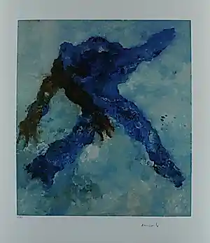 Armando - Kleurengiclee GESTALT BLAU Handgesigneerd kopen? Bied vanaf 139!