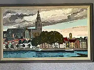 Jan Schoenmakers - Skyline Waalkade Nijmegen kopen? Bied vanaf 650!