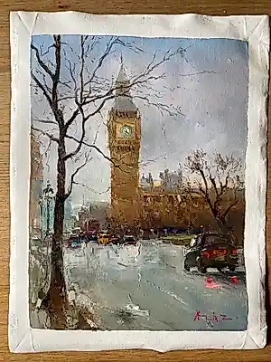 Aziz Sulaimanov - London , big Ben kopen? Bied vanaf 185!