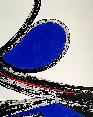 Jacky De Maeyer - Grote gesigneerde lithografie - "Textile Fiber" - 13/100 kopen? Bied vanaf 75!