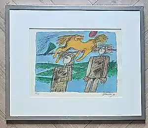 Corneille - ingelijste zeefdruk - 1991 - 200 ex. kopen? Bied vanaf 200!