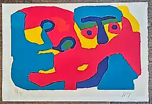 Karel Appel - Man met sjaal - Cobra - Prent 190 kopen? Bied vanaf 635!