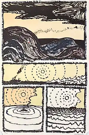 Pierre Alechinsky - Grote litho, Le Volturno, 1989 kopen? Bied vanaf 3500!