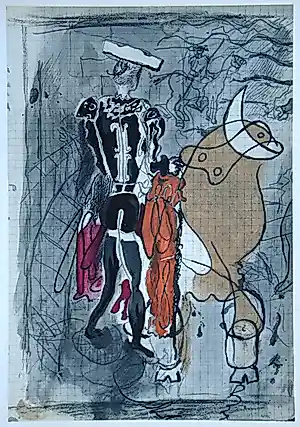 Georges Braque - Le Torero - 1955 - Originele lithografie - Edition VERVE - Mourlot kopen? Bied vanaf 70!