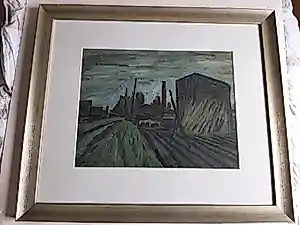 Jan Hoogendoorn - Gouache, Landschap in Rijswijk kopen? Bied vanaf 40!
