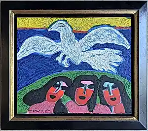 Corneille - Terragravure: 'Witte vogel' (2000) kopen? Bied vanaf 850!