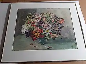 Hendrikus Roodenburg - Aquarel, Bloemenschaal kopen? Bied vanaf 60!