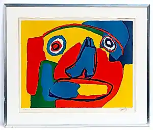 Karel Appel - Visage - Litho - Gesigneerd - 1969 kopen? Bied vanaf 1200!
