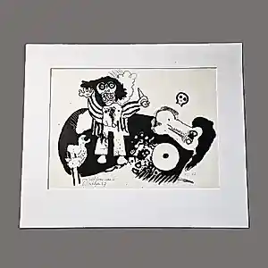 Ed Dukkers - een in zeer kleine oplage (5) gemaakte litho met persoonlijke opdracht! kopen? Bied vanaf 35!
