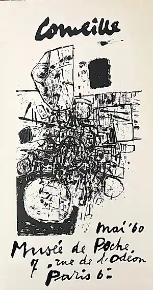 Corneille - Oude lithografie uit 1960 met titel in gouache - Mineralogisch landschap kopen? Bied vanaf 500!