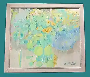 Theo Van Rintel - "Tuinbloemen in blauwe vaas" kopen? Bied vanaf 175!