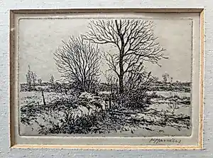 Frans Manders - Landschap met bomen. kopen? Bied vanaf 39!