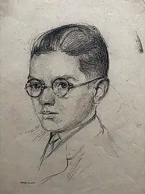 Albert Mulder - Albert BJ Mulder (1889-1987) - portret van een jonge man kopen? Bied vanaf 20!