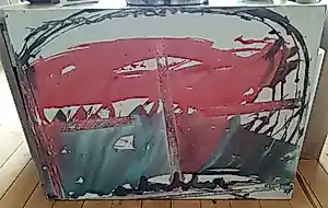 Anton Heyboer - Acryl op doek, Titel De Vinkevener. kopen? Bied vanaf 150!