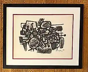 Corneille - Dubbele lithografie „Mineralogisch landschap“ 1962 Proefdruk voor „Signes“ kopen? Bied vanaf 1200!