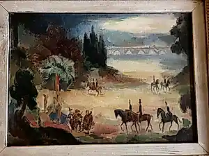Toon Kelder - Arcadisch landschap met ruiters, naakten en muzikanten kopen? Bied vanaf 1100!