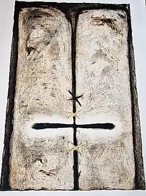 Madeleine Leddy - grote in zeer kleine oplage (15) gemaakte Ets/Aquatint - "Verbinding" - 1988 kopen? Bied vanaf 45!